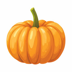  flat design of a pumpkin