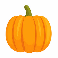  flat design of a pumpkin
