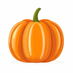  flat design of a pumpkin
