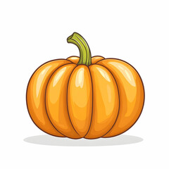  flat design of a pumpkin