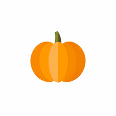  flat design of a pumpkin