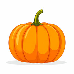  flat design of a pumpkin