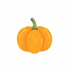  flat design of a pumpkin