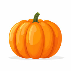  flat design of a pumpkin