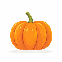  flat design of a pumpkin