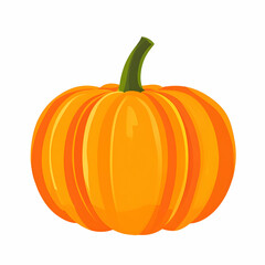  flat design of a pumpkin
