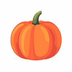  flat design of a pumpkin