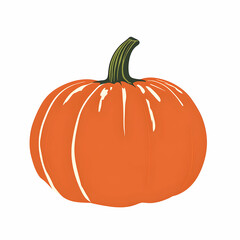  flat design of a pumpkin
