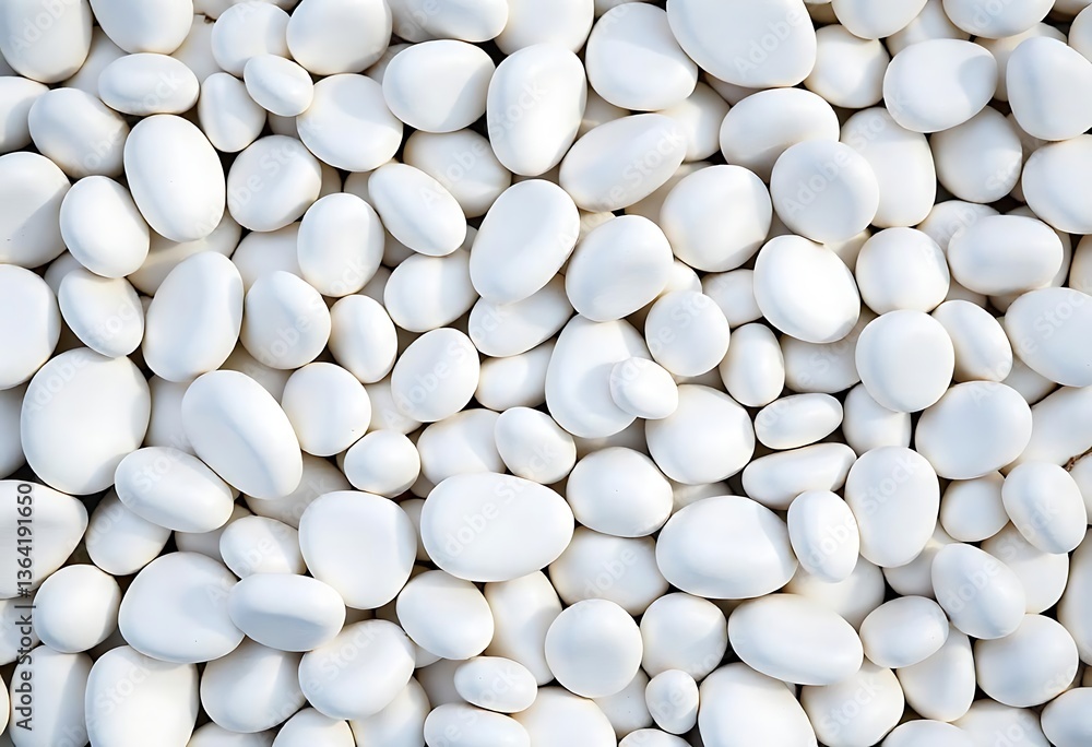 Poster Generative AI White Stone Seamless Texture Background Image