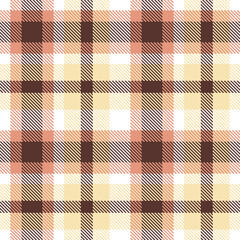 Modern Seamless Tartan in Deep White tones Textile Design Variant 1258