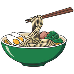 Noodles with fork