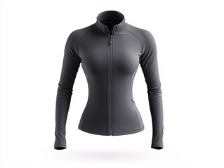 Sporty zip-up jacket for active lifestyle urban setting apparel minimalist design casual viewpoint functional concept