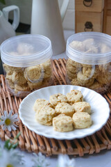 Almond Sugee Cookies are rich, buttery, with a nutty almond flavor, a popular kuih during Hari Raya