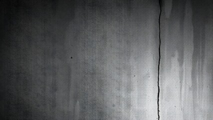Fototapeta premium Black grunge background. Bright web banner. Reflection of light on a rough concrete wall. Copy space for your design. Website header.