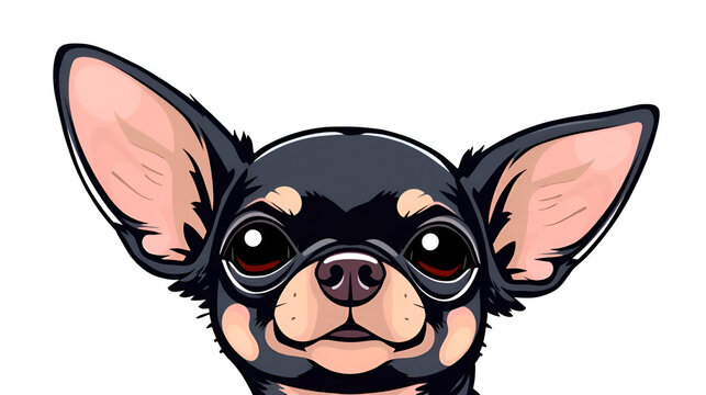 funny cute Chihuahua. vector illustration
