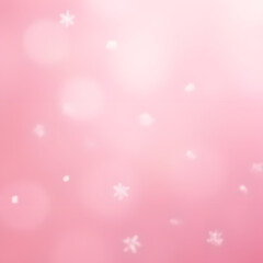 Light pink background with snowflakes natural lighting beautiful and elegant