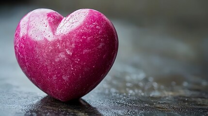 Fototapeta premium Simple yet meaningful heart symbol radiating love and affection set against a soft and pleasant background