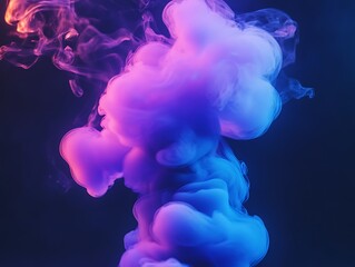 Colorful Ink Clouds in Liquid.