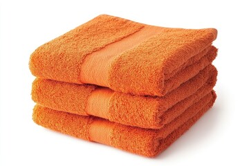 Stack of orange towels