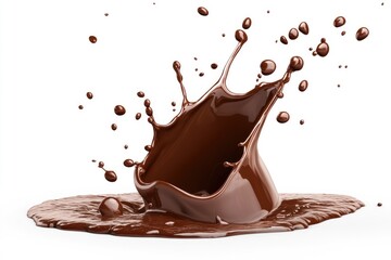 Dark chocolate splash