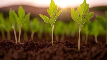 Cinematic and Picturesque Vineyard Setting with Rows of Lush Grapevines Stretching Across Fertile Soil Emphasizing the Natural Elements that Shape the Flavors and Complexity of Wine