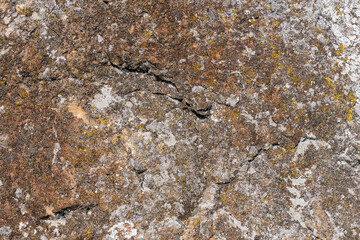 rock texture with cracks stone background with copy space for design