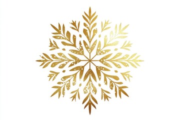 Elegant gold snowflake design
