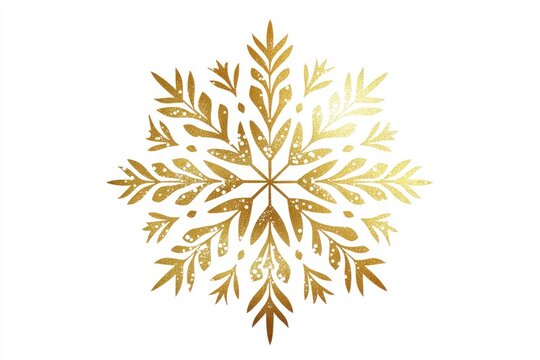 Elegant gold snowflake design