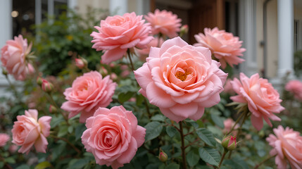 roses in front of my housesit smells so good