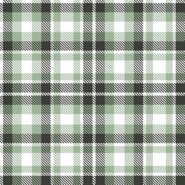 Modern Seamless Tartan in Deep White tones Textile Design Variant 1701