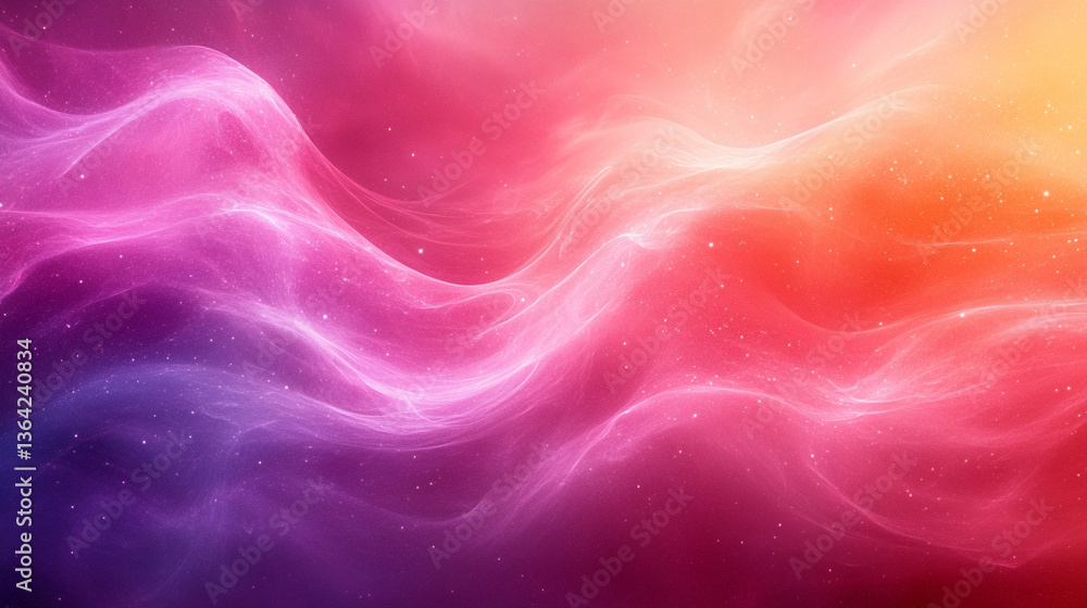 Poster uncover the essence of motion and color in an enchanting representation of cosmic liquidity, blendin