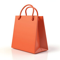 3D Shopping Bag Icon | Stylish Retail Bag | Glossy Handbag Illustration