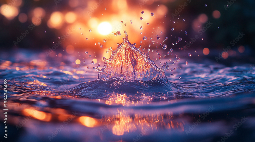 Poster uncover the essence of motion and color in an enchanting representation of cosmic liquidity, blendin