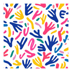 Abstract Hand Shapes on Dark