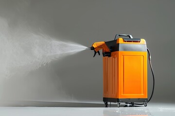Vibrant Color Visual of Highpressure Washer Isolated on White New Power Washing Machine