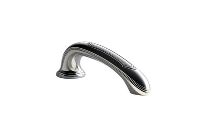 chrome faucet isolated on white