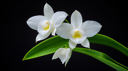 Obraz premium ghost orchid's delicate beauty