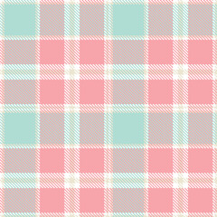 Modern Bright White Seamless Tartan Textile Design Variant 1878