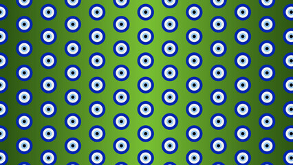 Seamless nazar battu  protection pattern design green