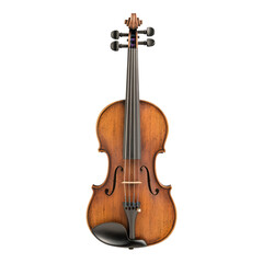 Classic Wooden Violin with Elegant Curves and Details