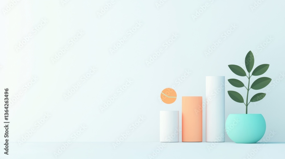Aufkleber story business storyteller using graphics and visuals to explain a company progress.