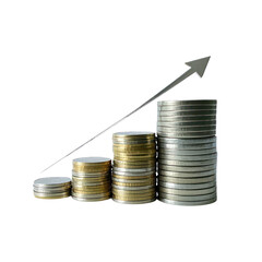 Financial Growth Money Investment and Wealth Profit Concept, Generative AI