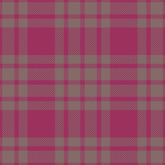 Muted Mulberry and Muted Reddish Grey Seamless Tartan Textile Design