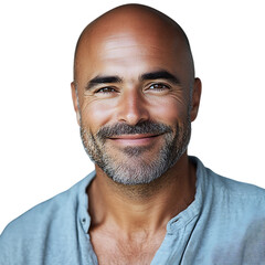 Obraz premium Motivational Portrait of a Successful Man – Transparent Background