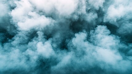 Obraz premium Dense Smoke Clouds Aerial View.