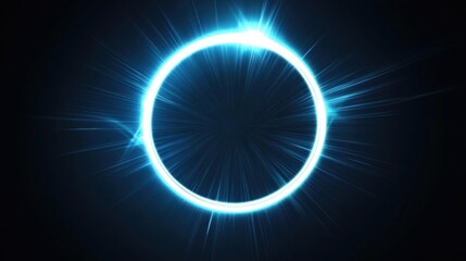 Glowing Circle Abstract Background