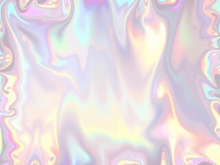 Vibrant holographic background with iridescent rainbow reflections, modern and futuristic, high-resolution, Ai Generate.