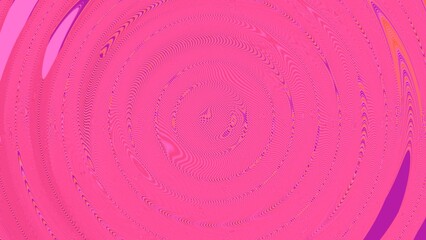 Abstract Circular Pattern in Vibrant Pink