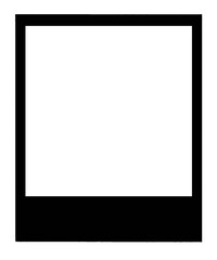 Obraz premium black photo frame polaroid