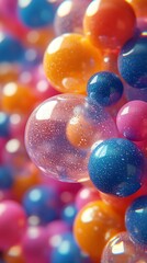 Colorful soft bubble land aesthetic bliss high resolution picture